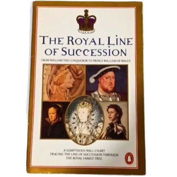 The Royal Line of Succession - A Sumptuous Wall Chart - UK Royal Family Tree - Picture 1 of 8